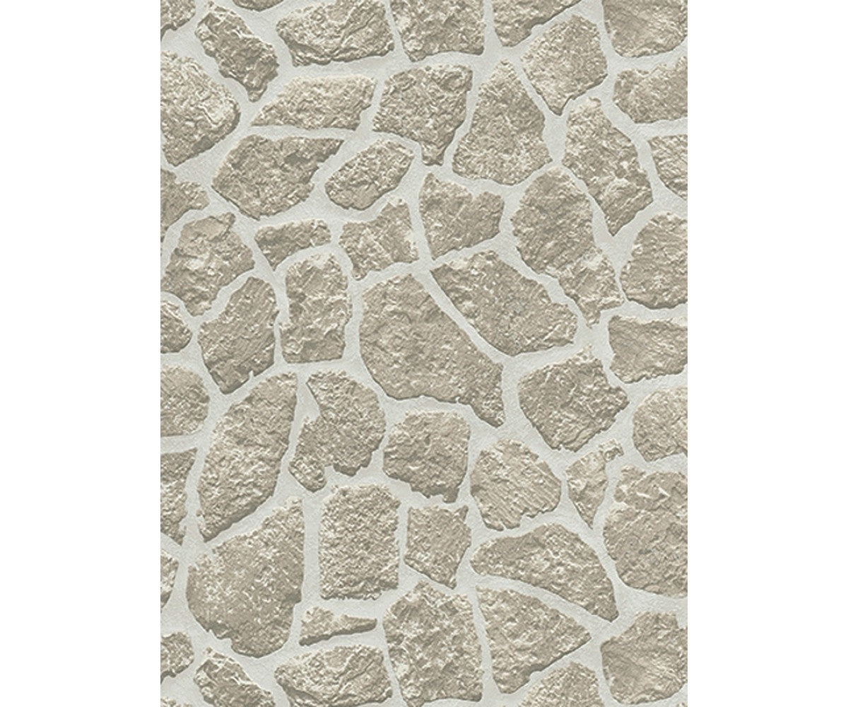 Stone Pieces Textured Grey 6824-10 Wallpaper