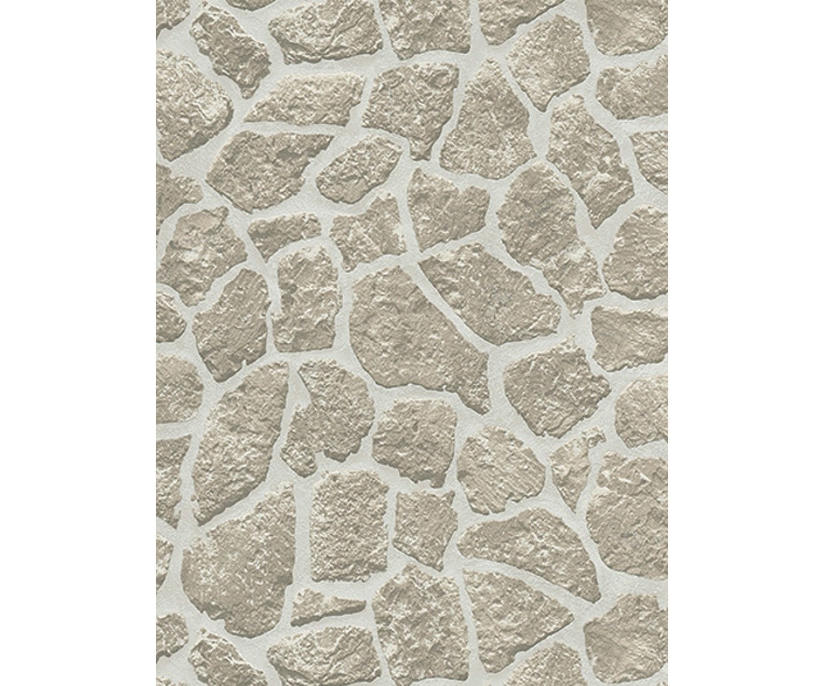Stone Pieces Textured Grey 6824-10 Wallpaper
