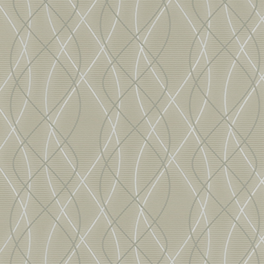 Graphic Swirls Taupe 6832-10 Wallpaper