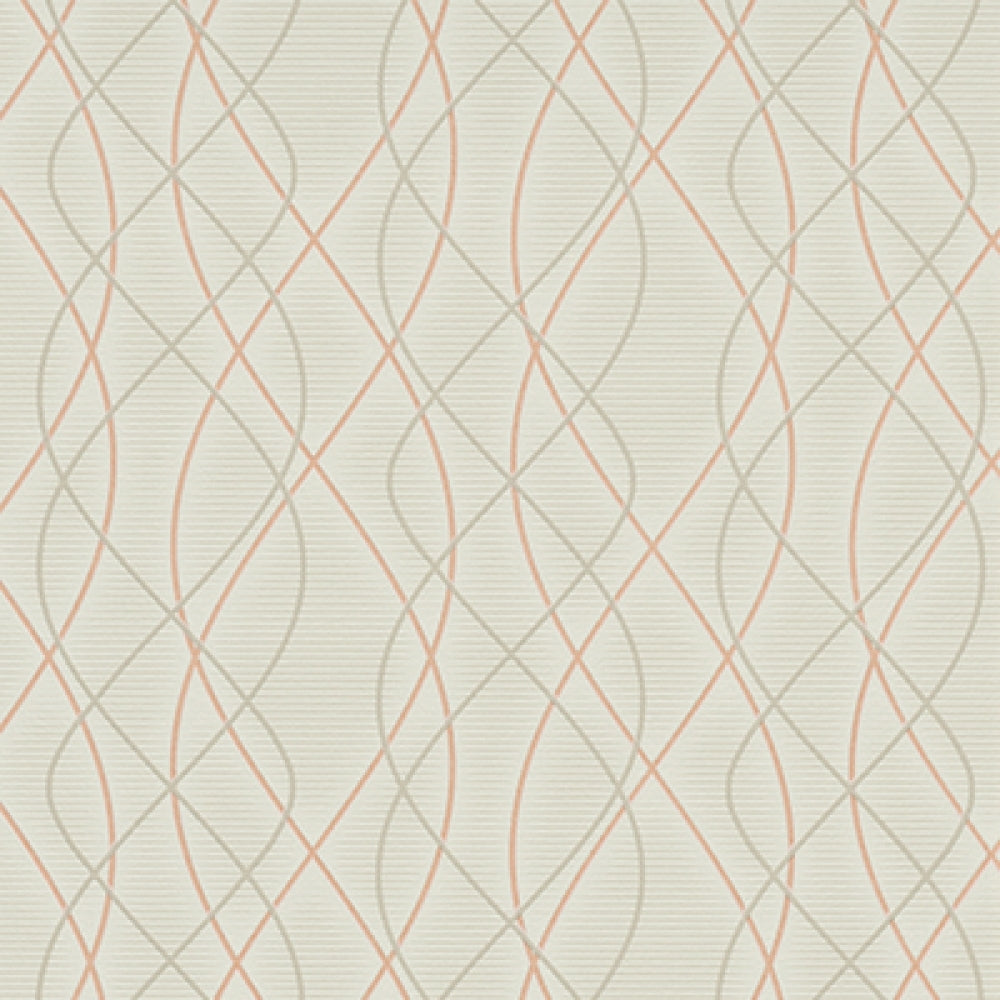 Graphic Swirls Red Grey 6832-50 Wallpaper