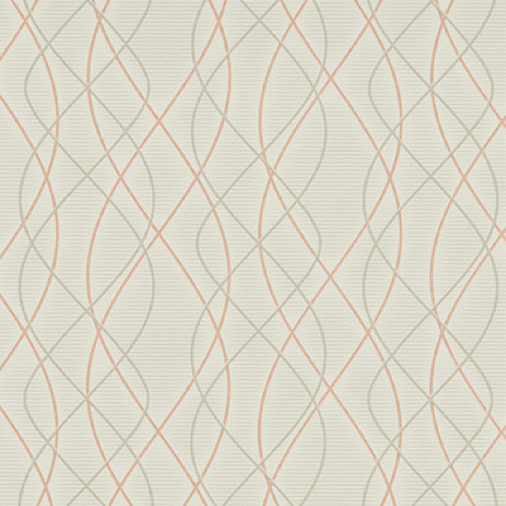 Graphic Swirls Red Grey 6832-50 Wallpaper