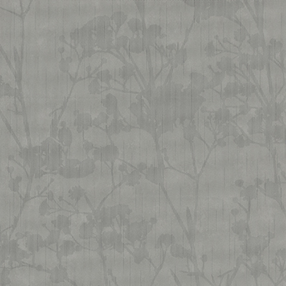 Floral Motifs Textured Dark Grey 6833-10 Wallpaper