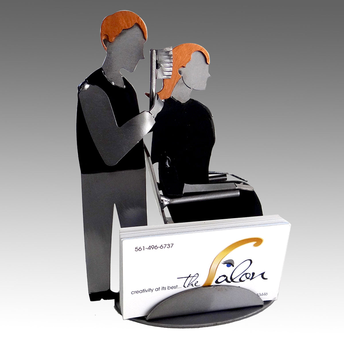 Hairstylist Male Business Card Holder