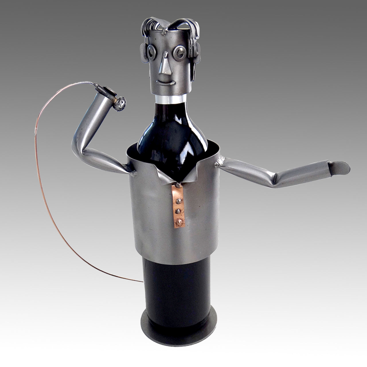 Singer Wine Bottle Holder