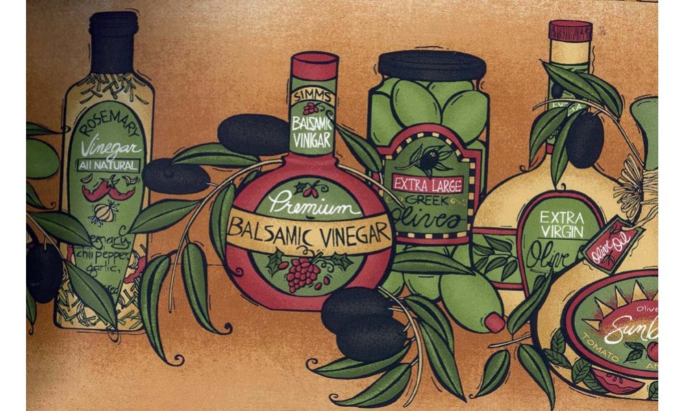 Kitchen Vinegar KR2568 Wallpaper Border