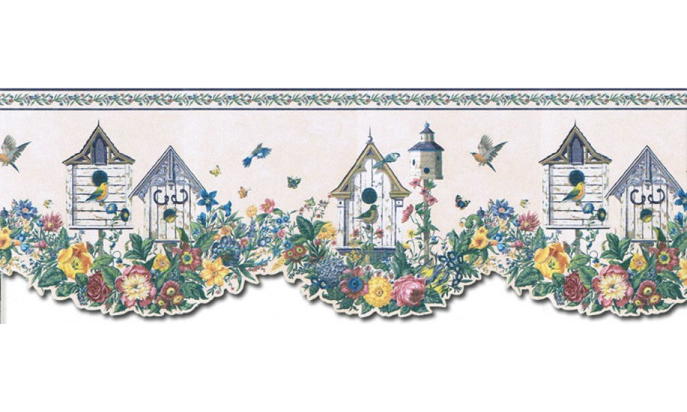 Birds House B4003SUM Wallpaper Border