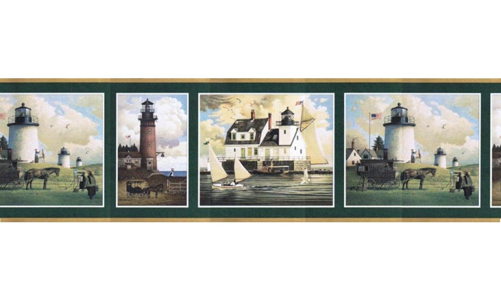 Light House B7133HV Wallpaper Border