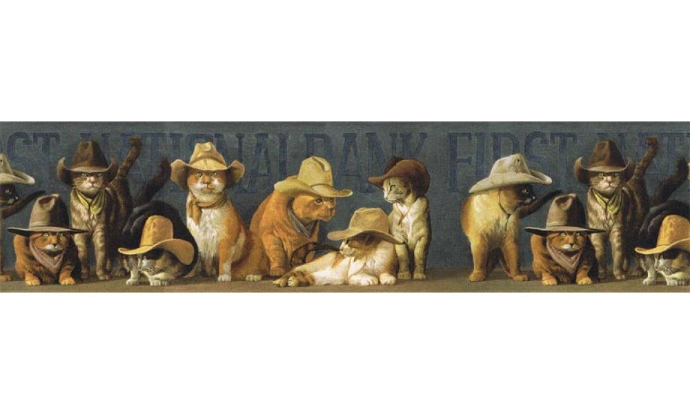 Cats EL49031B Wallpaper Border