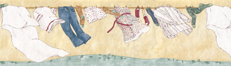 Laundry Line  B864232 Wallpaper Border