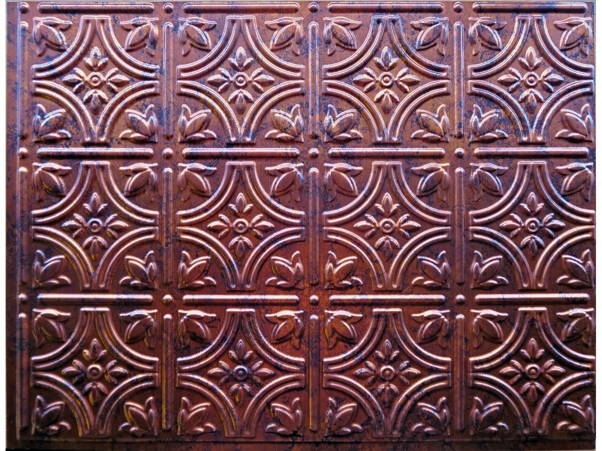 Backsplash Tile Fleur Moonstone Copper