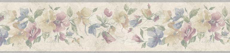 Floral KA75855 Wallpaper Border