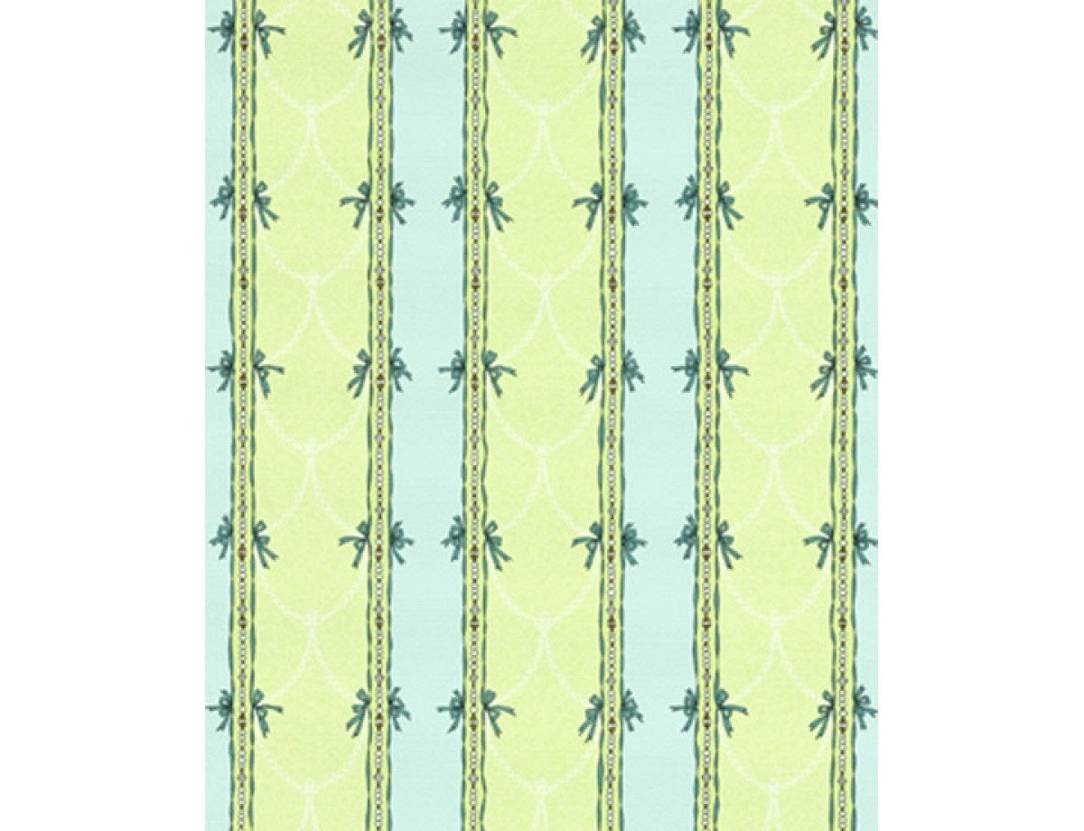 Beads Stripes Green Turquoise 7305-07 Wallpaper