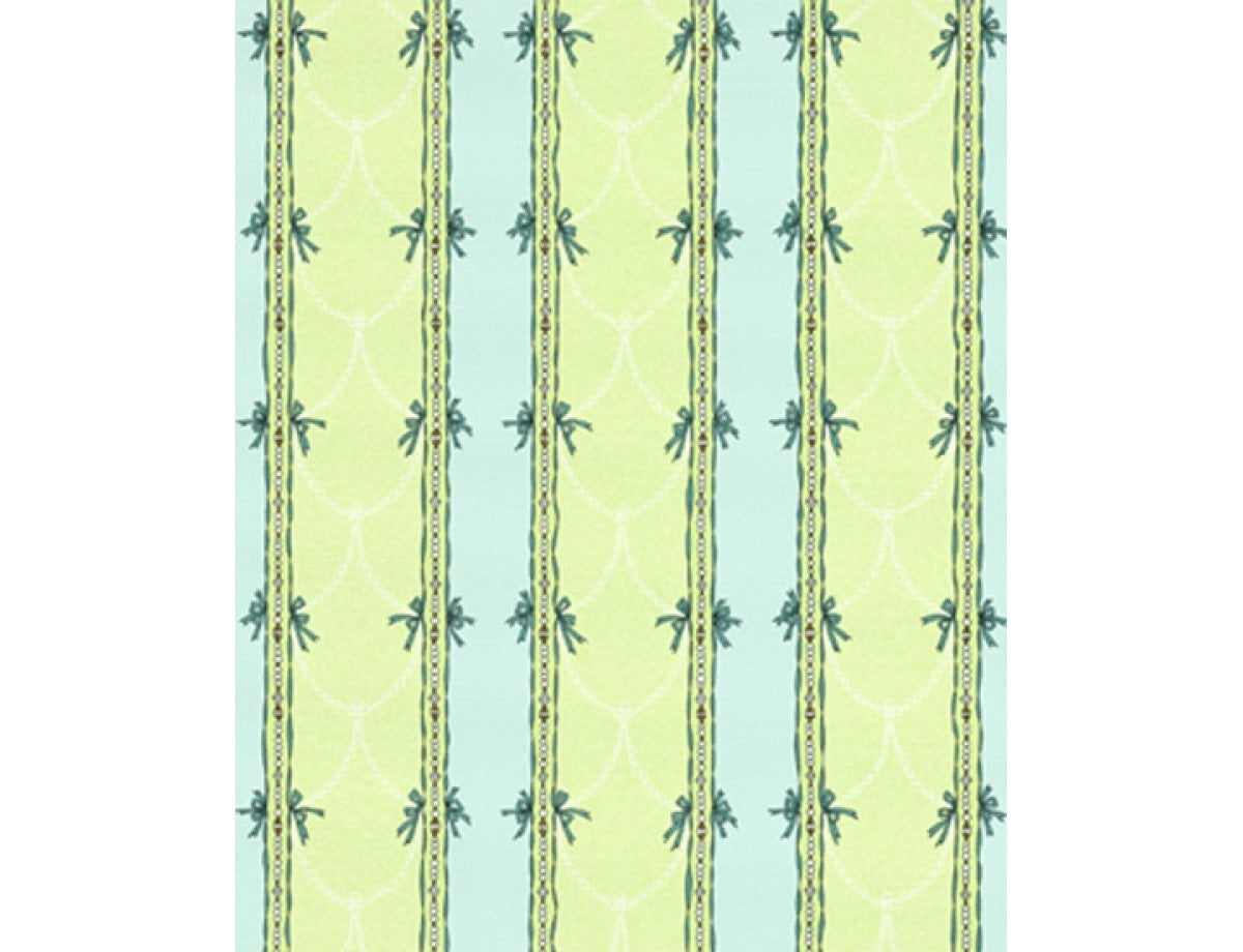 Beads Stripes Green Turquoise 7305-07 Wallpaper