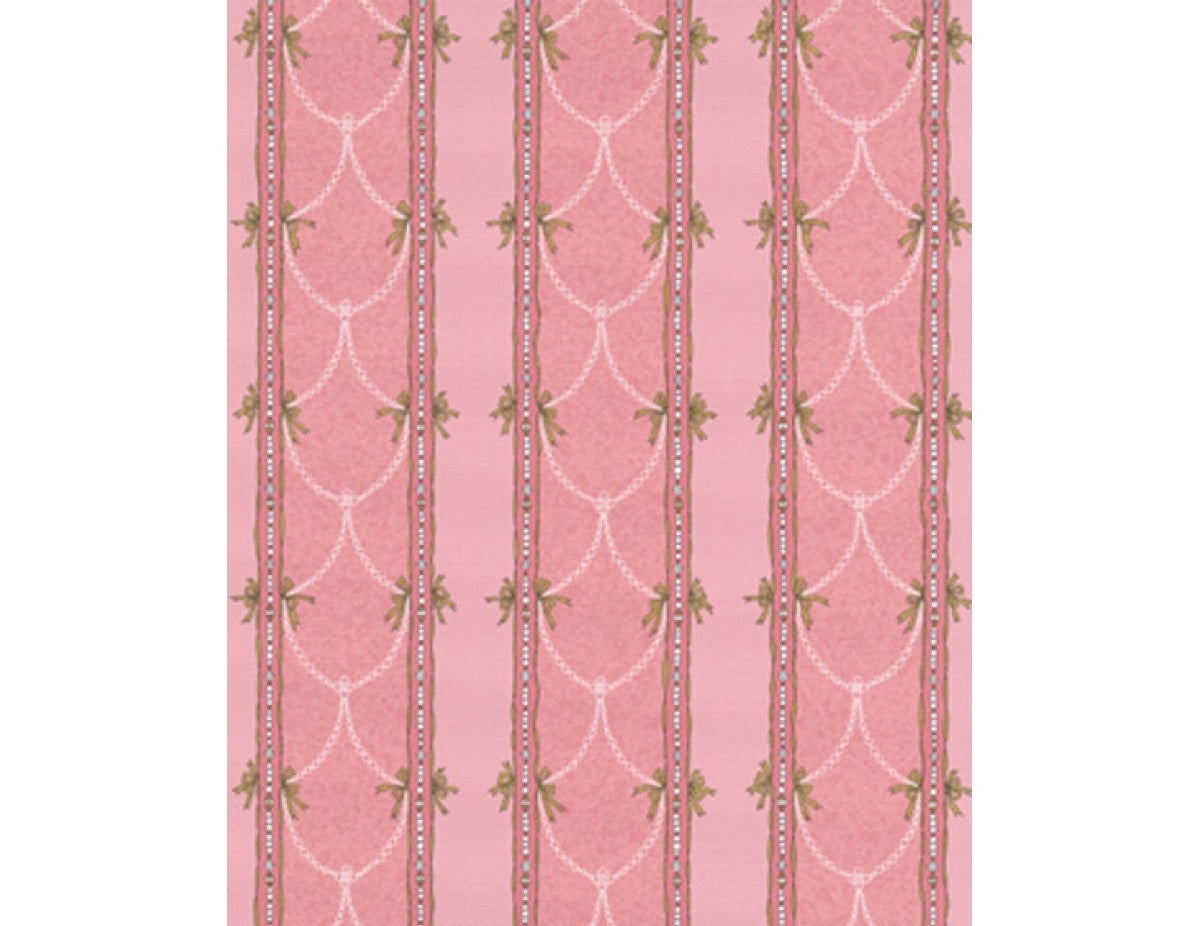 Beads Stripes Pink 7305-50 Wallpaper