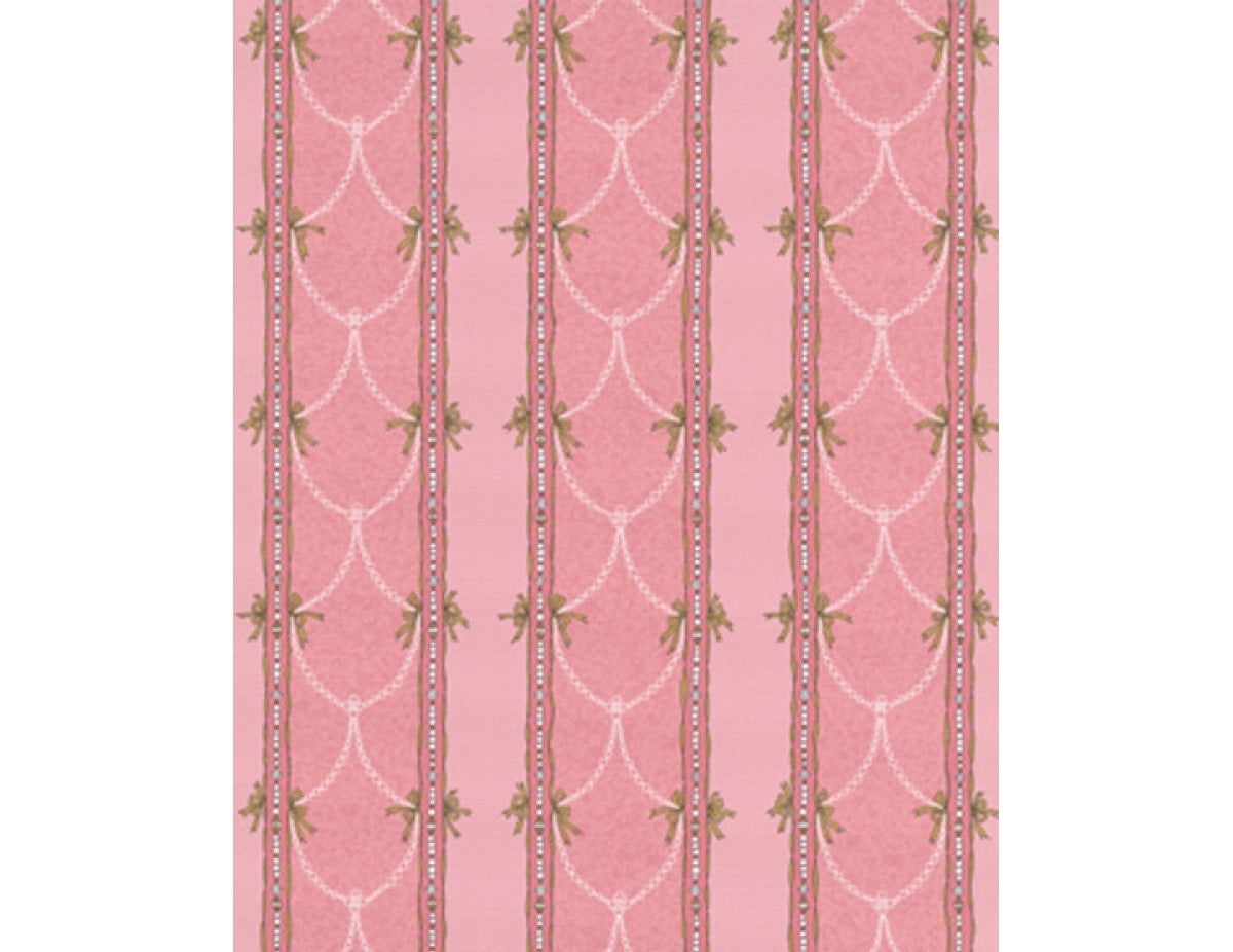 Beads Stripes Pink 7305-50 Wallpaper