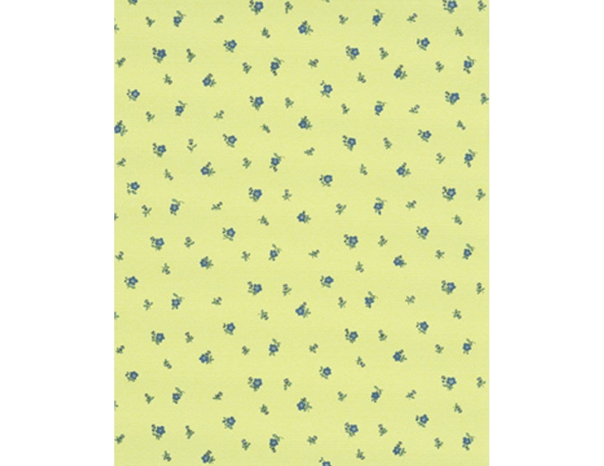 Petite Flowers Yellow Blue 7306-03 Wallpaper