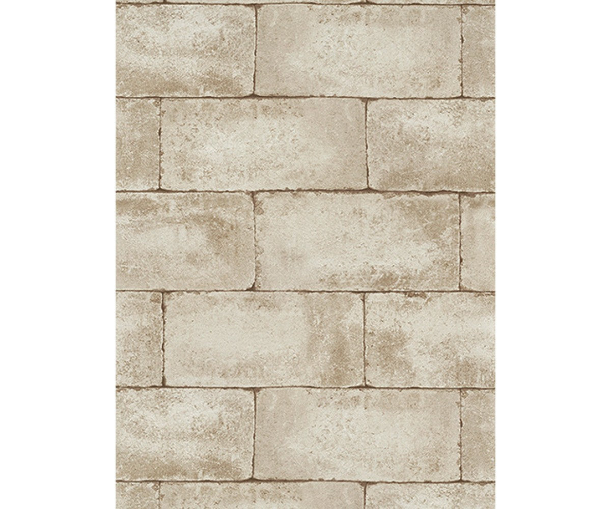 Blocks Structured Beige 7320-02 Wallpaper