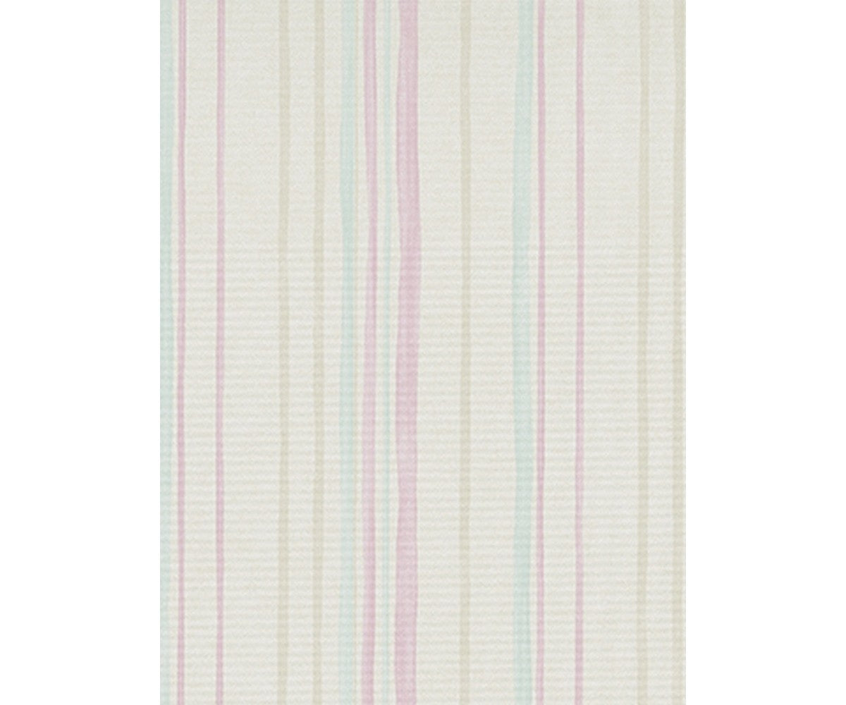 Pastel Stripes Grey Blue Rose 7323-05 Wallpaper