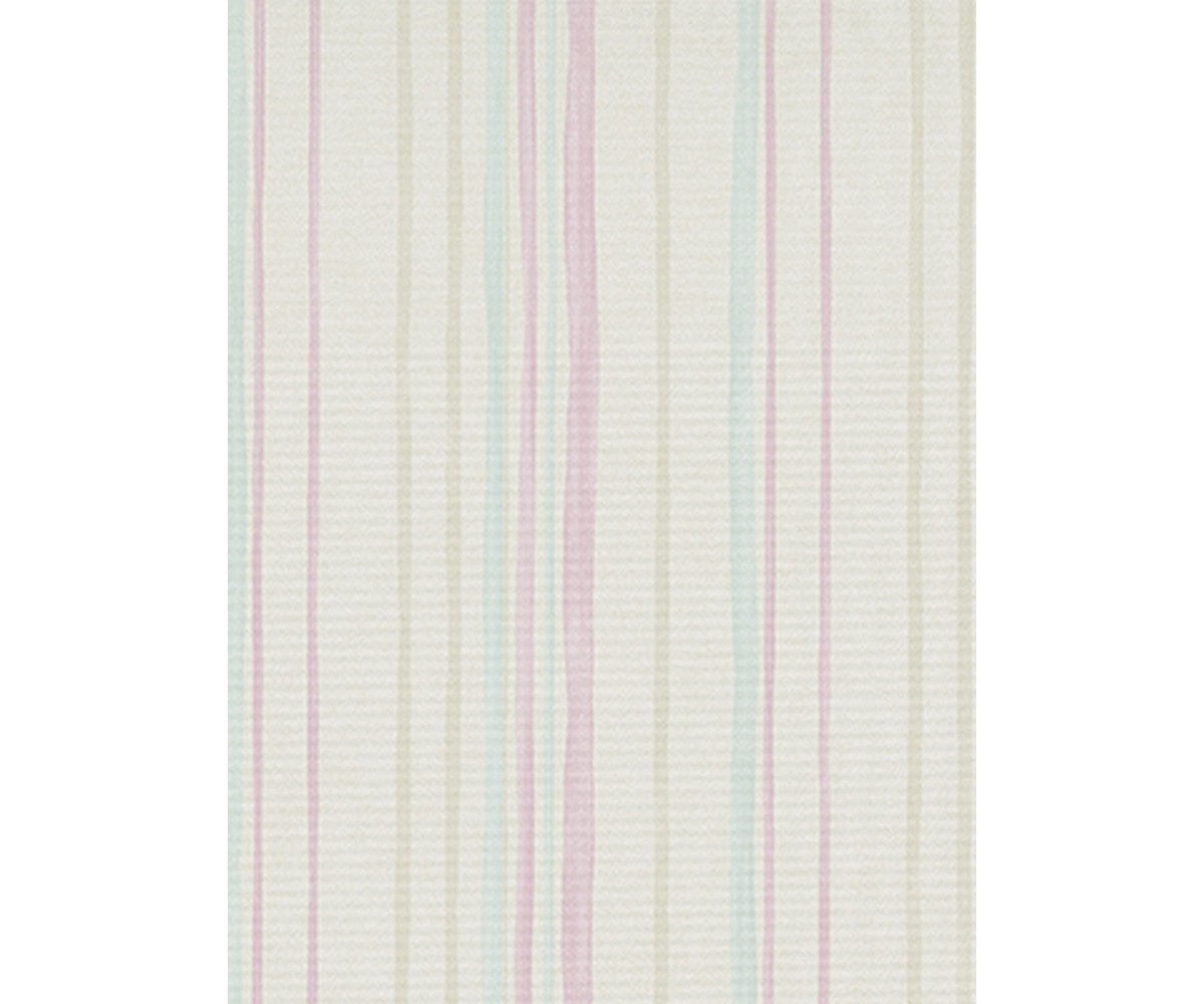 Pastel Stripes Grey Blue Rose 7323-05 Wallpaper