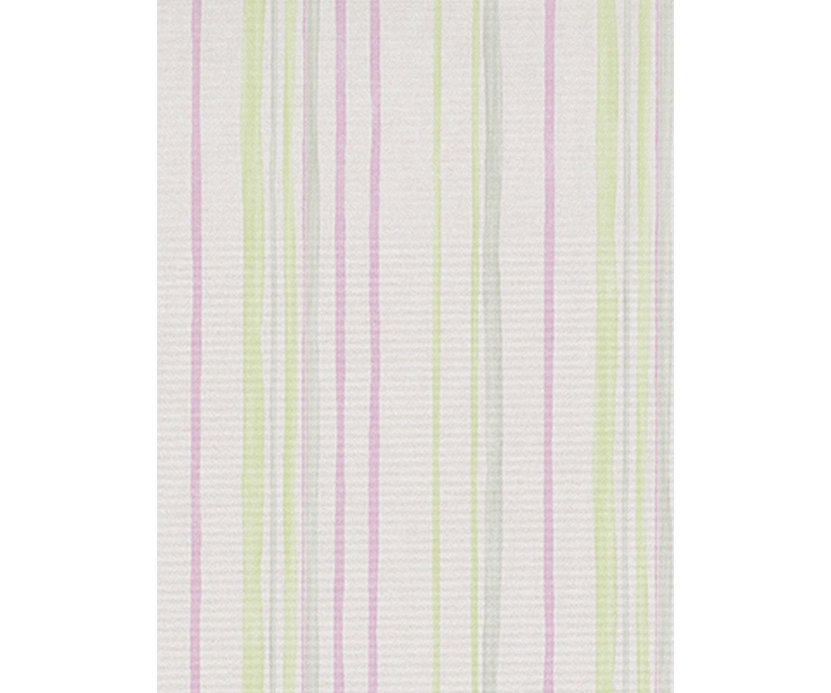 Pastel Stripes Green Grey Pink 7323-06 Wallpaper