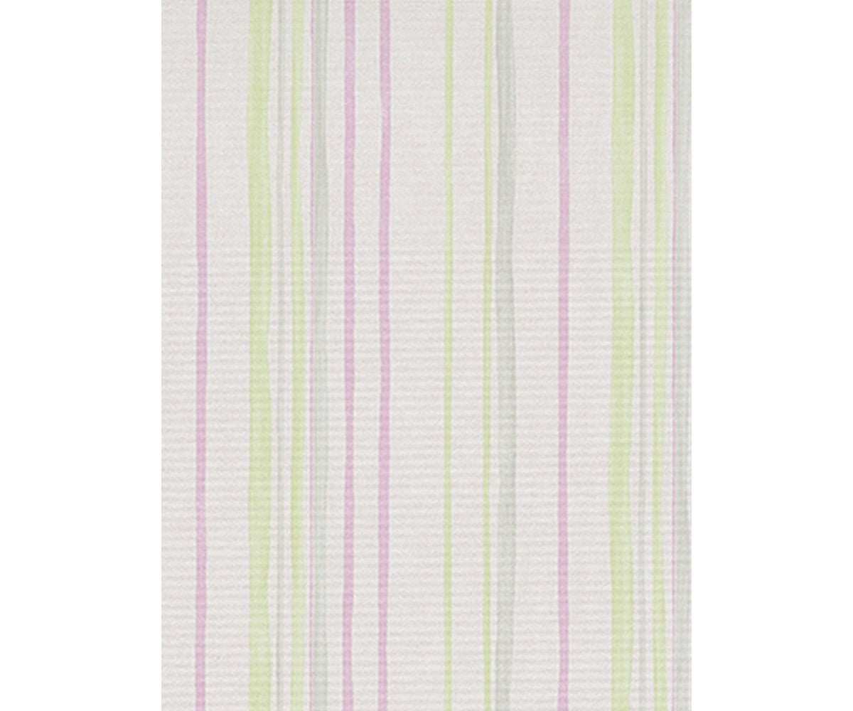 Pastel Stripes Green Grey Pink 7323-06 Wallpaper