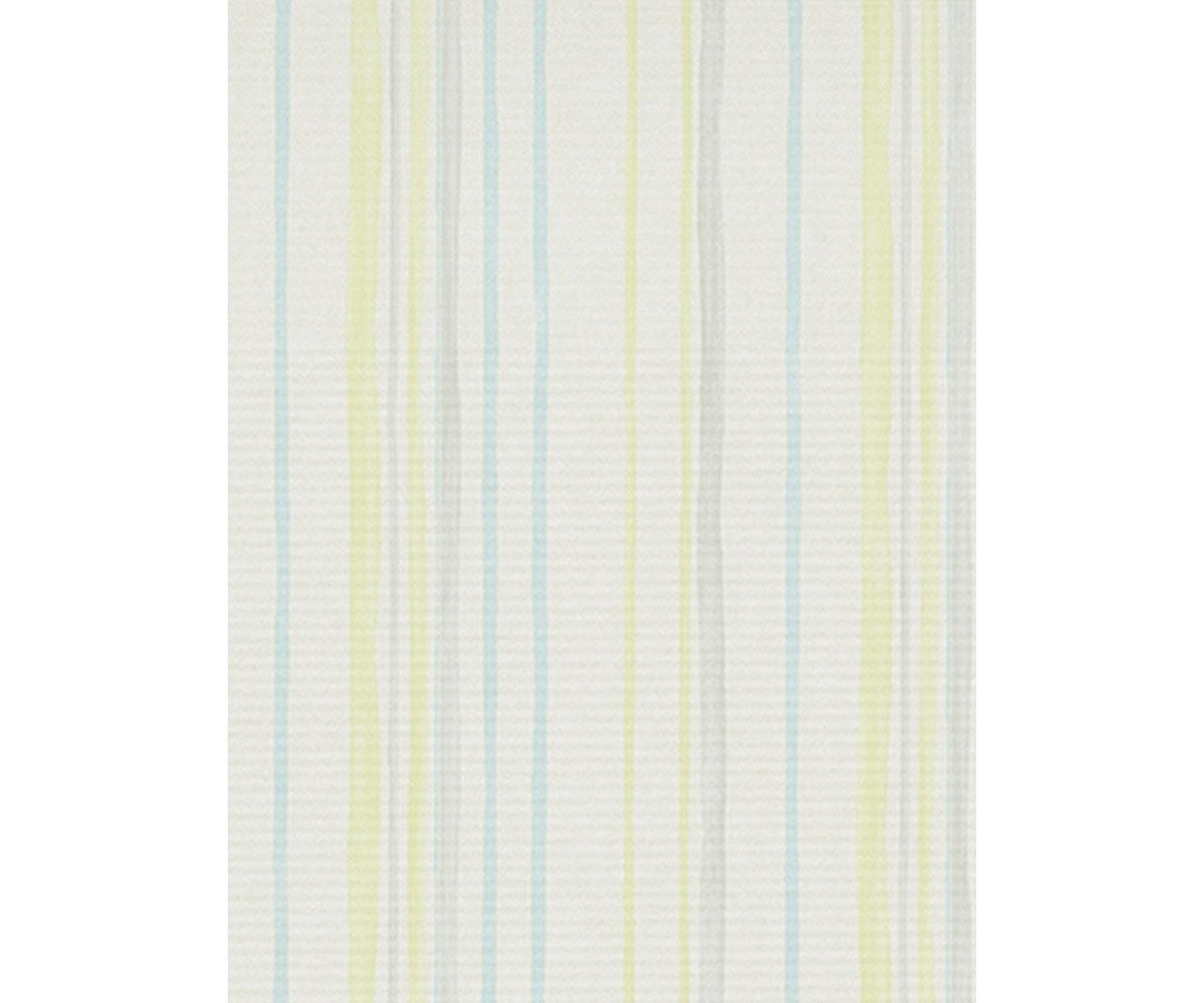 Pastel Stripes Yellow Blue Grey 7323-08 Wallpaper