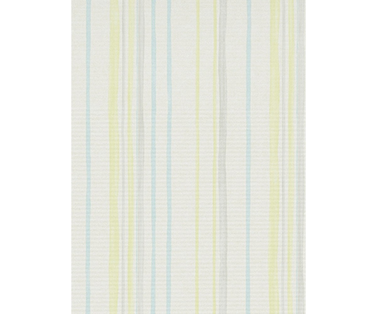 Pastel Stripes Yellow Blue Grey 7323-08 Wallpaper