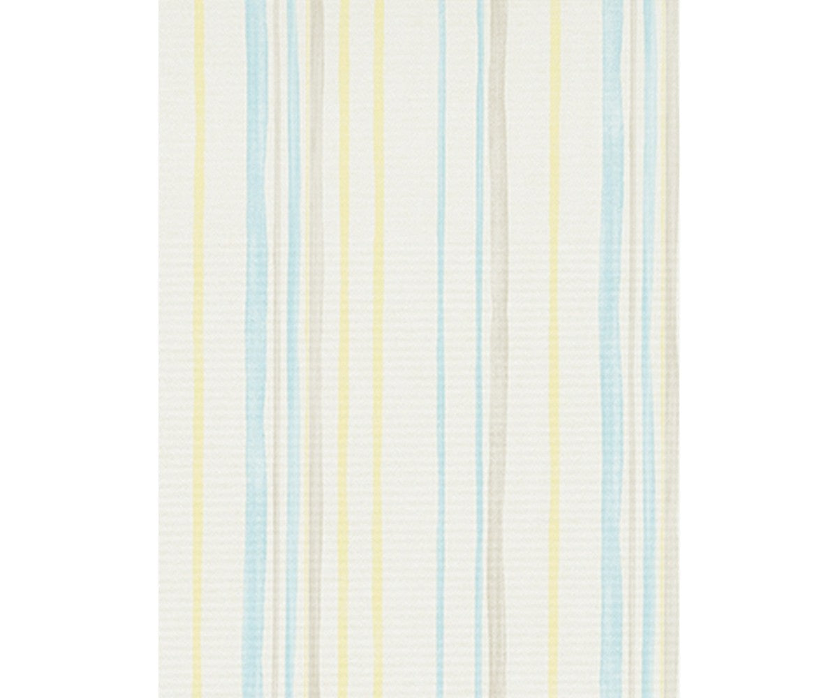 Pastel Stripes Grey Blue Yellow 7323-11 Wallpaper