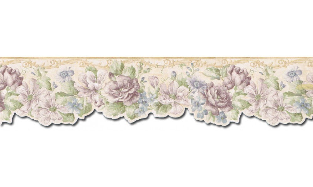 Floral FF22011DB Wallpaper Border