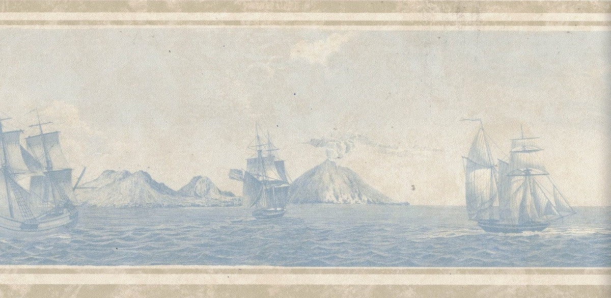 Ship Sea 75B56770 Wallpaper Border