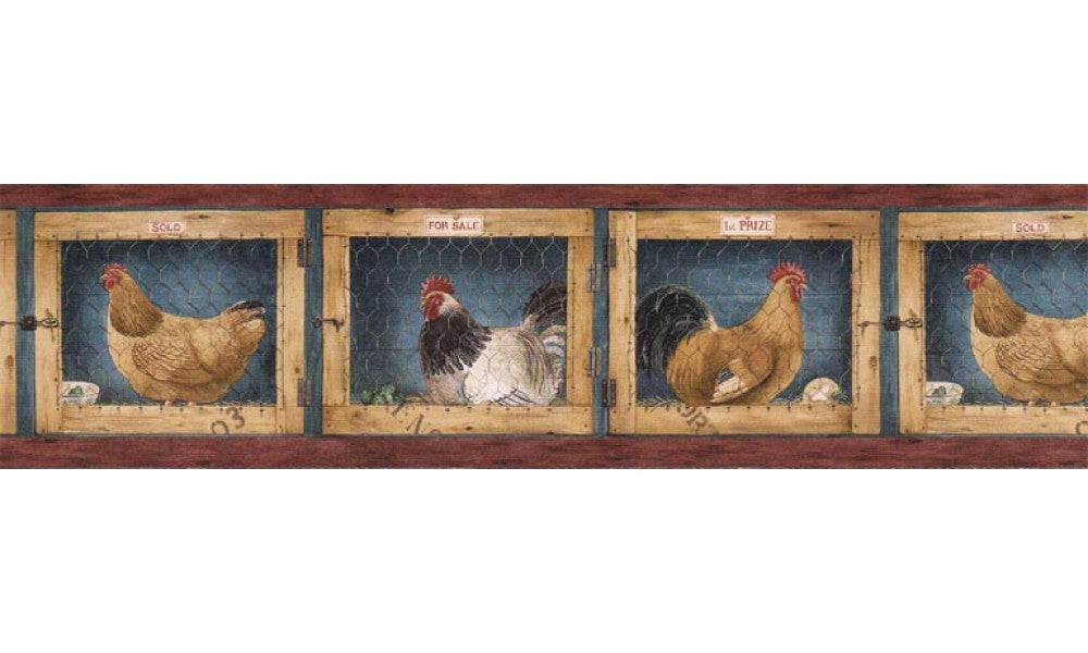 Roosters AFR7137 Wallpaper Border