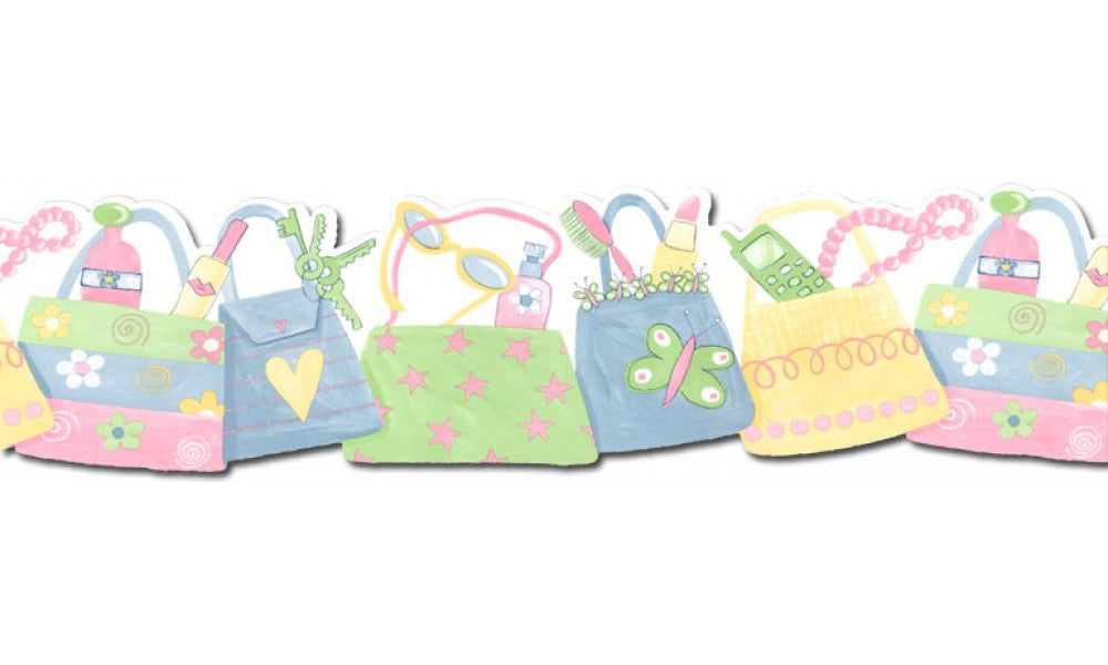 Hand Bags JFM2837DB Wallpaper Border