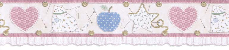 Buttons Sewing 238B53209 Wallpaper Border