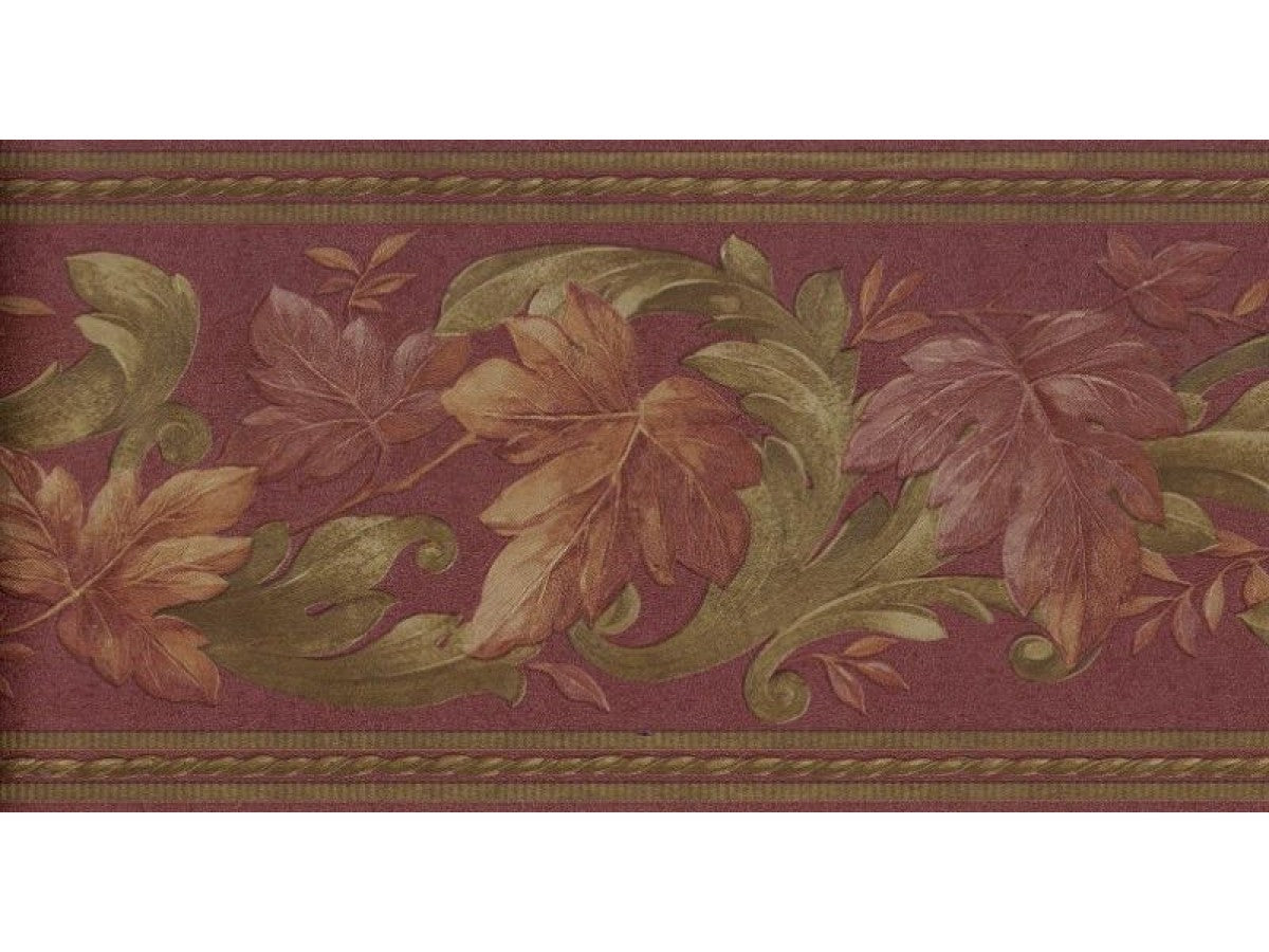 Leaves B6623 Wallpaper Border