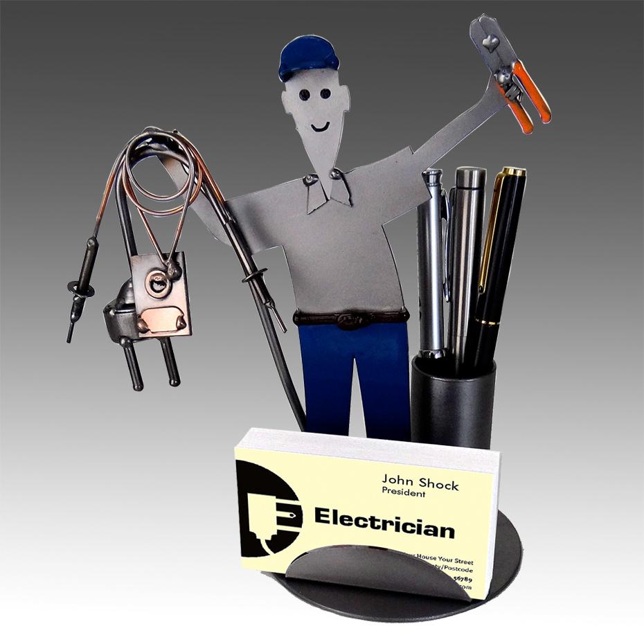Electrician Business Card Holder