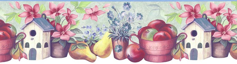 Pear Apples KT74988DC Wallpaper Border