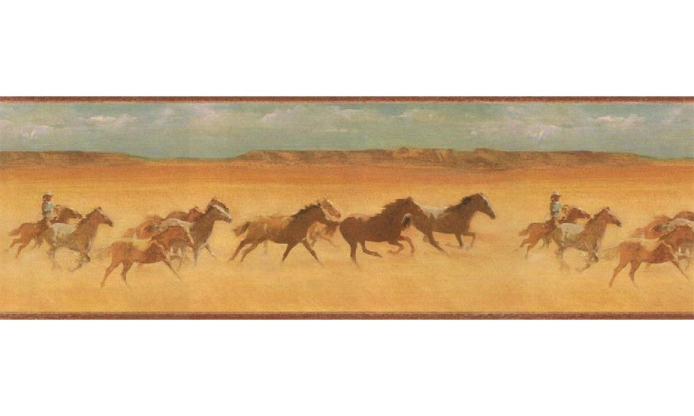 Horses EL49046B Wallpaper Border