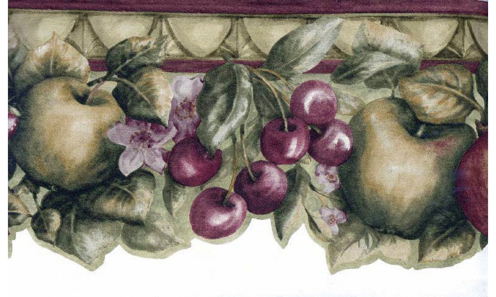 Green Apple Berries KA75873 Wallpaper Border