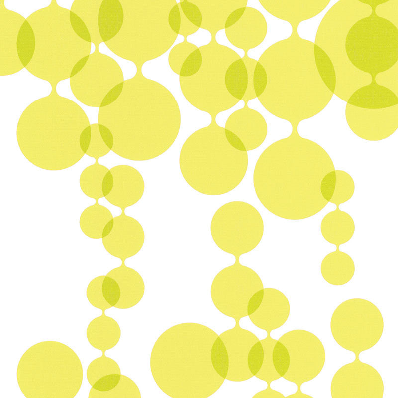 Linked Bubbles Yellow 881014 Wallpaper