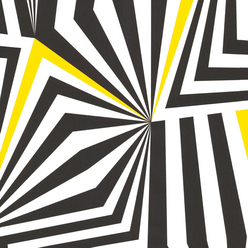 Graphical Curved Lines Black Yellow 881229 Wallpaper