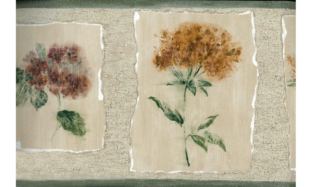 Framed Yellow Petal Flower MP73682 Wallpaper Border