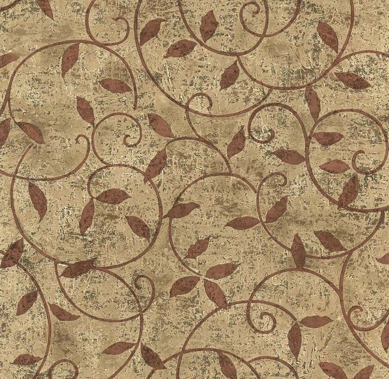 Leaves Scrolls ZN28031 Wallpaper