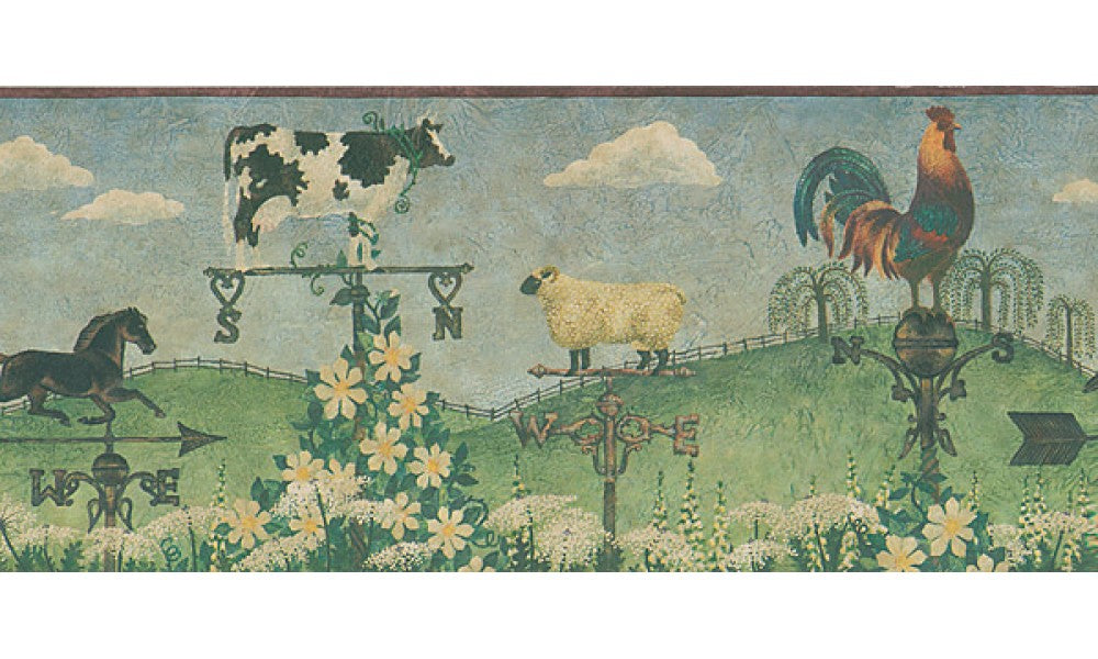 Country  HA61082B Wallpaper Border