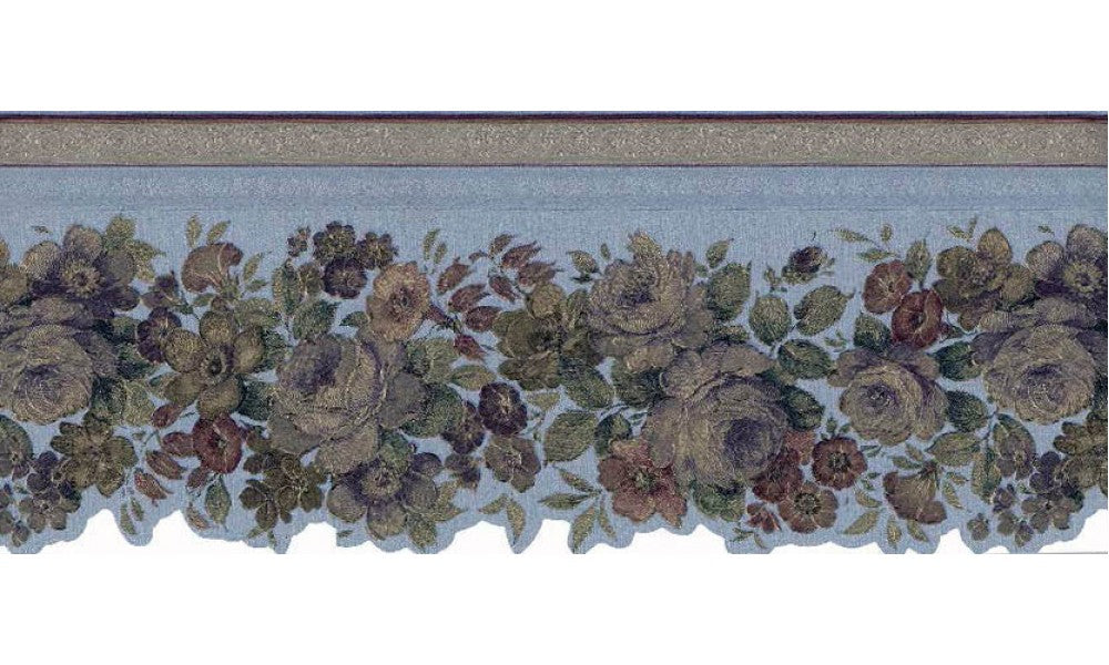 Dark Green Roses 65100 Wallpaper Border