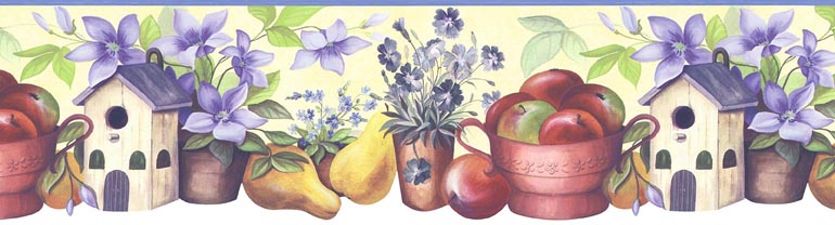 Pear Apples KT74987DC Wallpaper Border