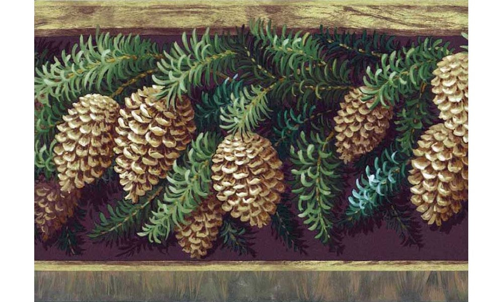 Brown Mesh Leaf 49555 Wallpaper Border