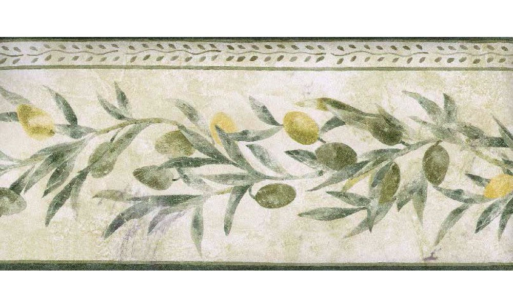 Yellow Seeded White Pattern TK78264 Wallpaper Border