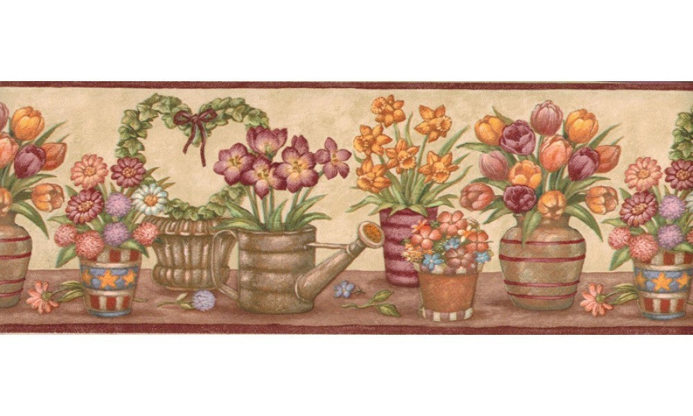 Floral BV006152 BV6152 Wallpaper Border