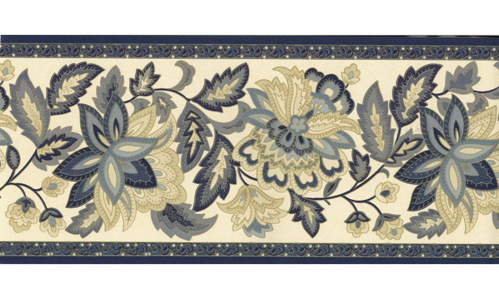 026105SR Floral Wallpaper Border