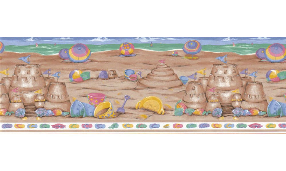 Beach LA73582B Wallpaper Border